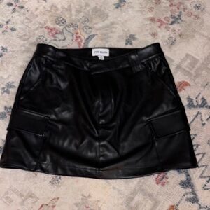 Steve Madden Sleek Black Mini Skirt